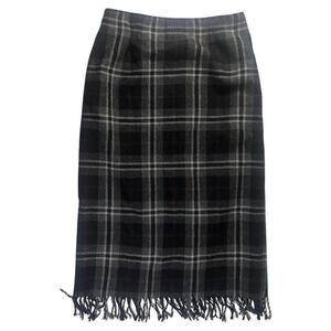 Vintage preppy witchy skirt by worthington sz 10 petite 32" waist plaid
